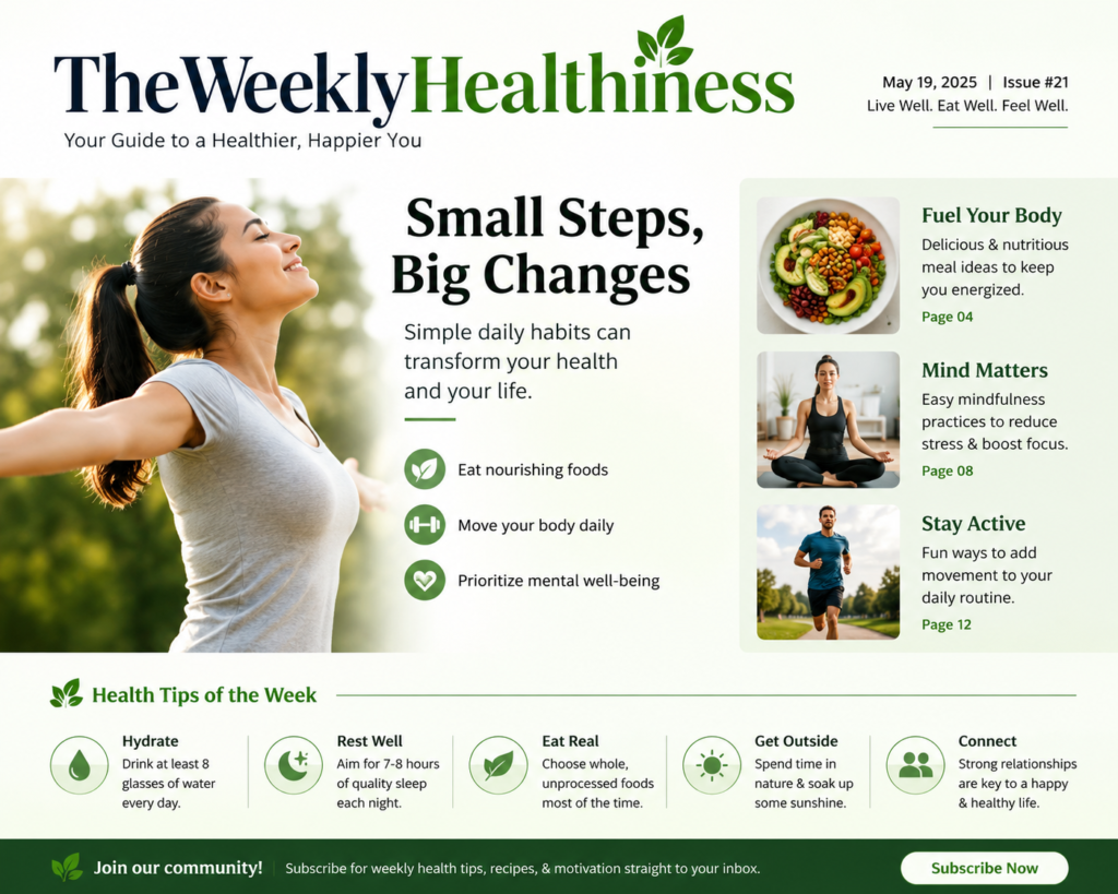 Advice TheWeeklyHealthiness