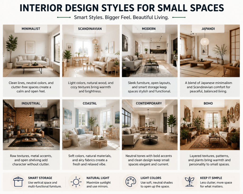 Interior Design Styles for Small Spaces