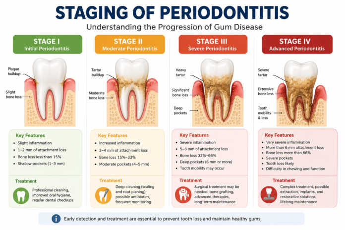 Staging of Periodontitis