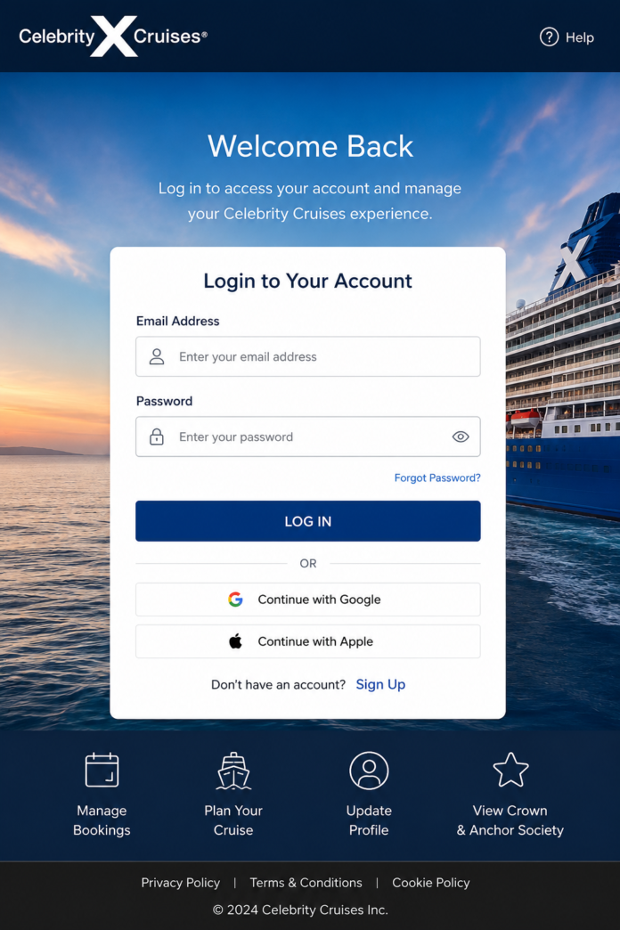 Celebrity Cruises Login