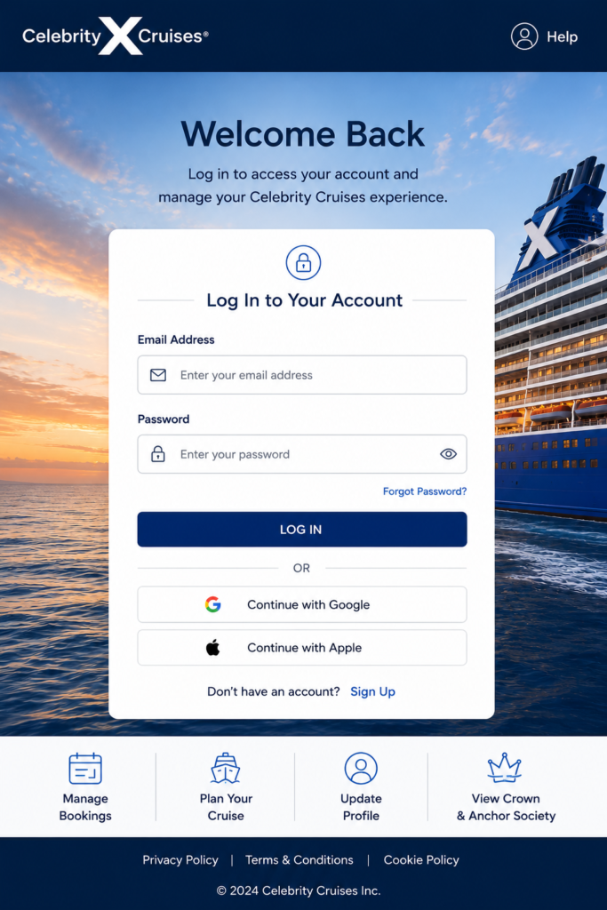 Celebrity Cruises Login